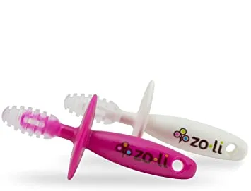 Zoli Chubby Gummy Teether Set - Pink / White